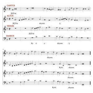 Kyrie eleison I from Morales’s Missa de Beata Virgine (4vv) — from page ...